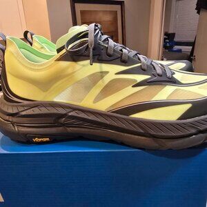 Hoka Mafate Speed 4 Lite Luna Moth Cosmic Grey 1168450-LHC Men's Size 13 GREEN